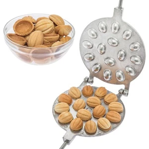 MOLDE PARA GALLETAS DE NUEZ PASTELERA 16 NUECES ORESHKI ОРЕШНИЦА SARTÉN PARA HORNEAR EN ESTUFA - Imagen 1 de 18
