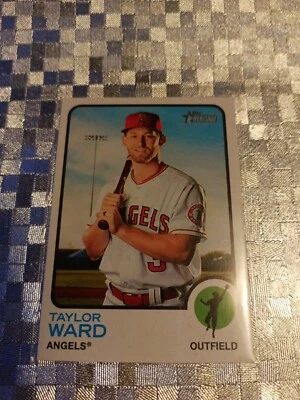 2022 Topps Heritage Base Short Print SP #421 Taylor Ward - Angels - Image 1 of 2