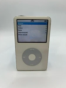 Apple ipod classic bianco 30gb 5th gen Modello A1136 FUNZIONANTE descrizione mp3 - Imagen 1 de 6