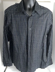 CONCEPTS by CLAIBORNE Men's Checkered Long Sleeve Button-up Shirt - Size L - Picture 1 of 6