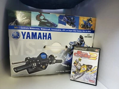 NEW YAMAHA SNOWMOBILE CONTROLLER FOR PS2 + USED CIB  SNO CROSS 2  GAME - Image 1 of 2