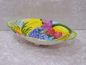 Ceramic Design Fruit Bowl Fruit Decor Country Style - Vintage - 44 cm - Picture 1 of 7