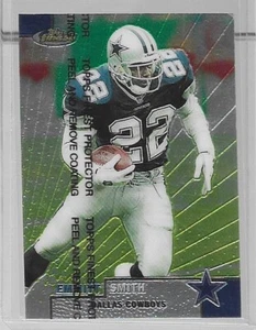1999 Topps Finest Emmitt Smith # 90 Unpeeled - Picture 1 of 2