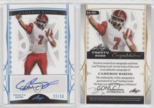 2022 Leaf Trinity Platinum /30 Cameron Rising #BA-CR1 Auto