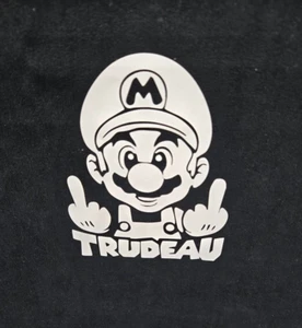 Justin Trudeau liberals finger die cut vinyl bumper sticker car truck - Bild 1 von 2