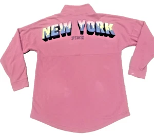SUDADERA/CHAQUETA VICTORIAS SECRET ROSA RARA "NUEVA YORK" SNAPUP M - Imagen 1 de 9