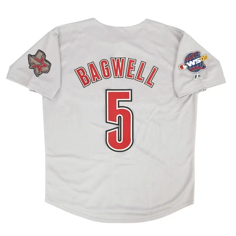 Jeff Bagwell Houston Astros Grey Road 2005 World Series Jersey Men's (S-3XL) Cover