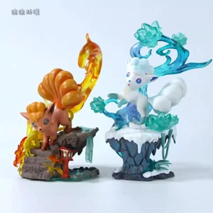 Anime Alolan Vulpix PVC Figure 15cm Goupix Figurines Model W/Base Collection Toy - Picture 1 of 12