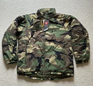 US Army Parka Tempo Freddo Parka Primaloft ECWCS Woodland Mimetico Livello 7 Tutte le Taglia - Foto 1 di 8