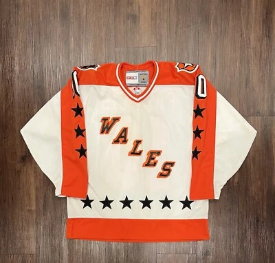 Camiseta deportiva CCM Ron Francis #10 1984 NHL All Star Game Wales Conference - Talla L Foto 1 de 4