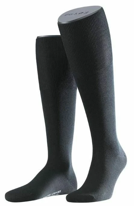 Calcetines hasta la rodilla Falke Airport para hombre - negros Foto 1 de 1