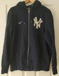 Herren Vintage Nike New York Yankees Full Zip Kapuzenjacke Sweatshirt Hoodie -XL - Bild 1 von 7