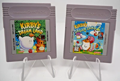 Game Boy Kirby's Dream Land 1 y 2 Nintendo Original Lote 2 Juegos Kirby Auténticos Foto 1 de 4