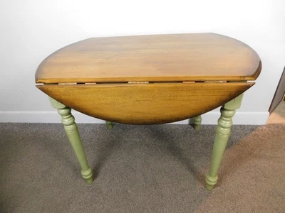 Mesa abatible estilo antiguo de colección con encanto de campo 42" comedor cocina ¡ENVÍO! Foto 1 de 4