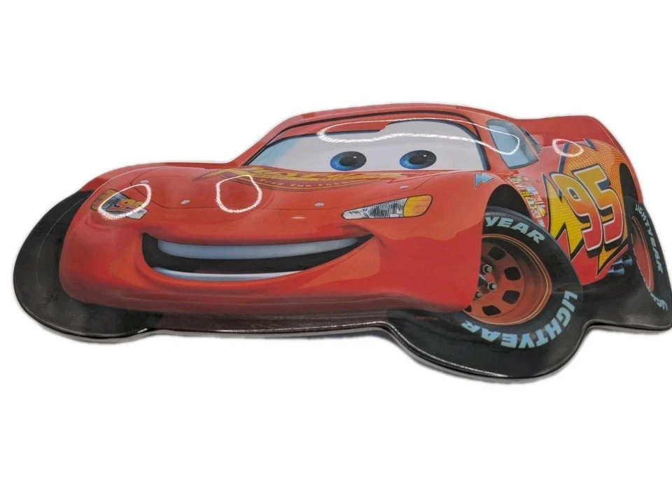 Disney Cars Lightning McQueen Zak! Plato de plástico Designs 12′′ rojo cena para niños  Foto 1 de 4
