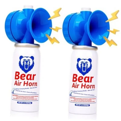 1,4 унц медвежий рожок для самообороны, 123 дБ громкий мини воздушный гудок, 2 шт. (упаковка из 1) - Изображение 1 из 4