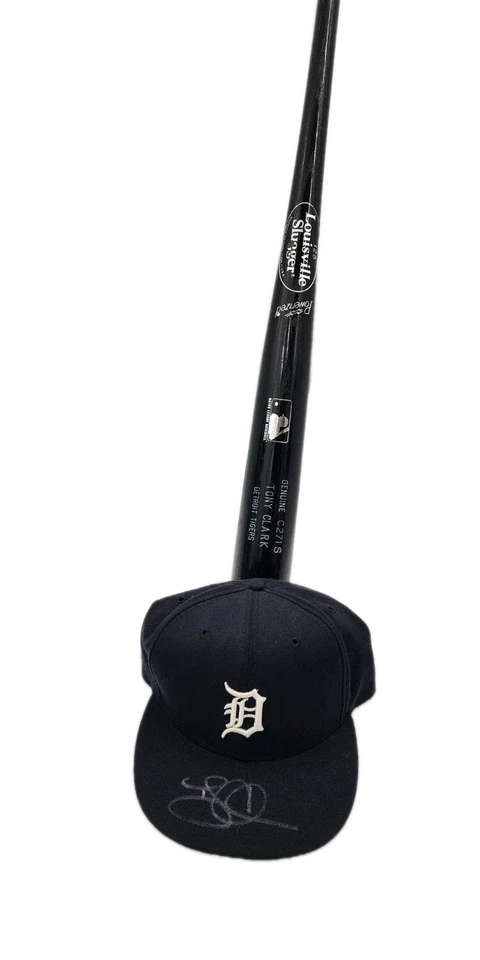 Tony Clark Detroit Tigers C271s Louisville Slugger Sombrero Oficial Firmado Juego Usado Foto 1 de 4