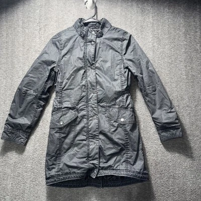 H&M L.O.G.G. Niñas 11-12 Y Cremallera Botón Puff Chaqueta Negra Invierno Cálida Comodidad Foto 1 de 4