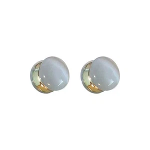Dual Function Magnetic Pearl Hoops for Sensitive Ears Perfect for Summer - Picture 1 of 23