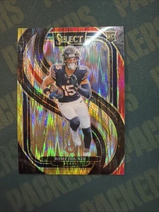 2024 Select Rome Odunze Premier RC Red and Yellow Prizm Shock #136 Bears - Bild 1 von 1