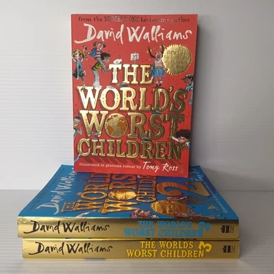 David Walliams The World's Worst Children 1 2 3 Paperback Book Bundle Lot  - image 1 of 4