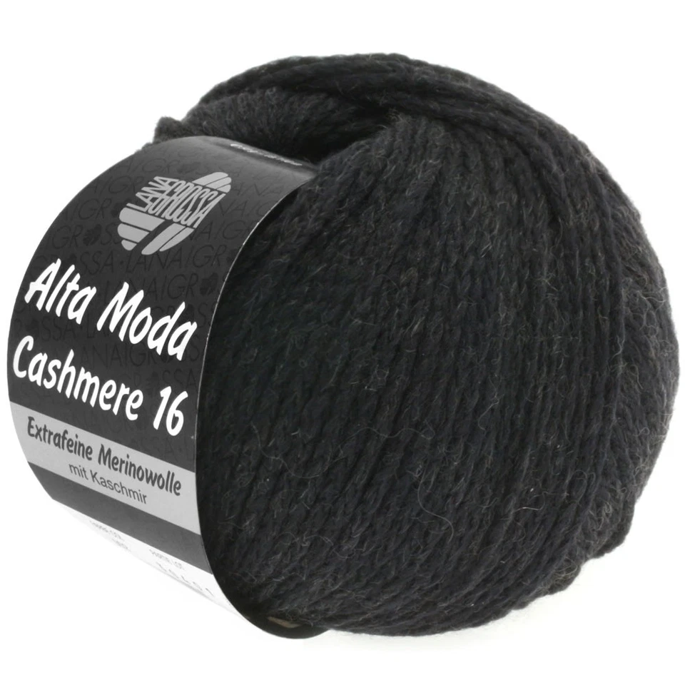 Wolle Kreativ! Lana Grossa - Alta Moda Cashmere 16 - Fb. 15 schwarz 50 g - Bild 1 von 1