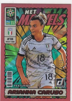 2023 Donruss FIFA Women's World Cup RED #12 ARIANNA CARUSO  NET MARVELS #22/299 - Image 1 of 2