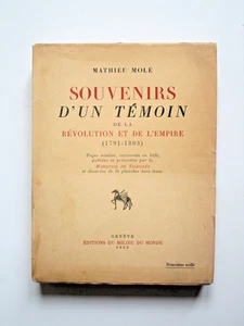 Mathieu Molé 1781-1855 Souvenirs 1791-1803 Ministre Président du Conseil 1836-37 - Picture 1 of 15