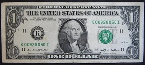 2009 $1 (ONE DOLLAR) - NOTE - ZIP CODE - ANAHEIM, CALIFORNIA - 92805 - Picture 1 of 2