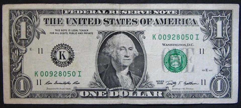 2009 $1 (ONE DOLLAR) - NOTE - ZIP CODE - ANAHEIM, CALIFORNIA - 92805 - Image 1 of 2