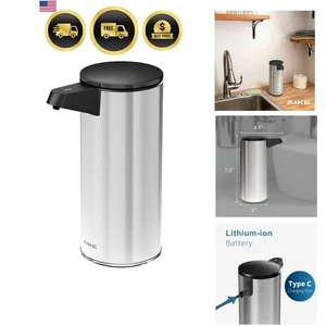 Bomba sensor dispensadora de jabón líquido acero inoxidable recargable sin contacto - Imagen 1 de 13
