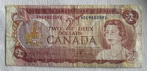 Bank Of Canada 1974 - Lawson & Bouey - 3 Letter Prefix Banknote - Picture 1 of 4
