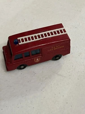 Vintage Matchbox Lesney Land Rover Fire Truck Kent Fire Brigade No. 57 Die-Cast - Image 1 of 4