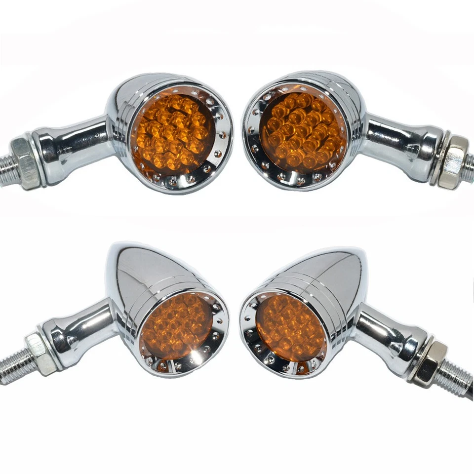 For Yamaha V Star 650 950 Bullet  4X Motorcycle LED Turn Signals Blinker Lights - Image 1 of 4
