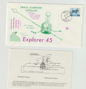 EXPLORER 45 lanzado por un cohete Scout 15/11/1971 desde San Marco, Kenia - Imagen 1 de 1