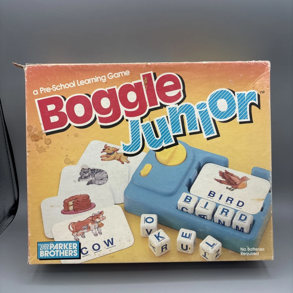 VTG 1988 Boggle Junior Game Toddlers Kids Educational Learning Words COMPLETE - Image 1 of 4
