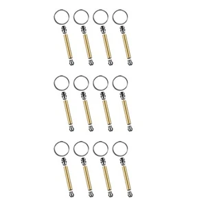 12pcs WoodTurning Keychain Kit Wood Turning Accessories Mandrel Wood6741 - Picture 1 of 13