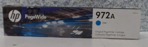 HP GENUINE L0R86AN PageWide Cartridge 972A Cyan 452 477 552 577 NEW - Picture 1 of 4