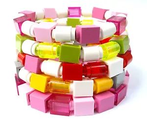 Friendship Bracelet made with LEGO bricks Kids party bag favour Bangle Jewellery - Picture 1 of 1