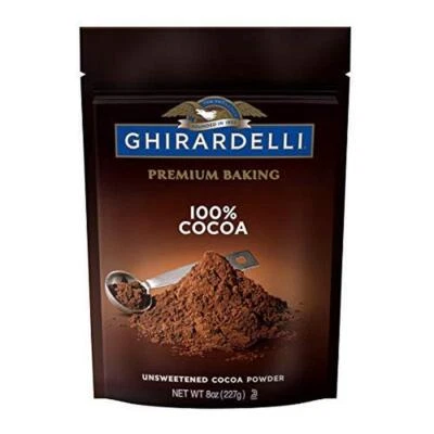 Cacao para hornear en polvo 100 % sin azúcar Ghirardelli 6 unidades bolsas de 8 oz Foto 1 de 4