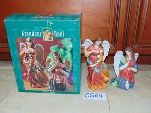 Grandeur Noel Nativity Angels set of 2 #N0087 Christmas New North Arkansas Whole - Picture 1 of 10