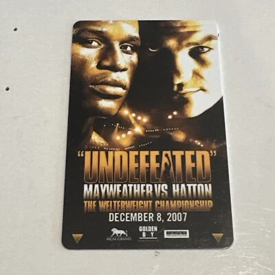 Floyd Mayweather vs Ricky Hatton UNDEFEATED 12/8/2007 MGM Grand Vegas Key Card - Image 1 of 2