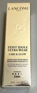 LANCÔME Teint Idole Ultra Wear Care & Glow Foundation - 330N - 1oz Authentic