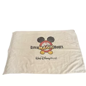 Walt Disney World Extra Magic Hours Pillowcase White 30"x20" Vintage WDW - Picture 1 of 9