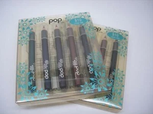 $40 POP BEAUTY 2 SETS LOVELY LITTLE LINERS JEWEL TONES BOX OF 5 TRAVEL EYELINERS - Picture 1 of 1