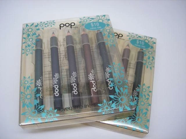 $40 POP BEAUTY 2 SETS LOVELY LITTLE LINERS JEWEL TONES BOX OF 5 TRAVEL EYELINERS - Image 1 of 1