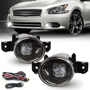 LED Fog Driving Light Kit For 07-17 Nissan Altima Sedan Clear Lens Wires Switch - Picture 1 of 12