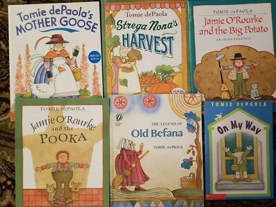 LOT 6 BOOKS~TOMIE DEPAOLA~MOTHER GOOSE--OLD BEFANA--JAMIE O'ROURKE  ... — 第 1/4 张图片