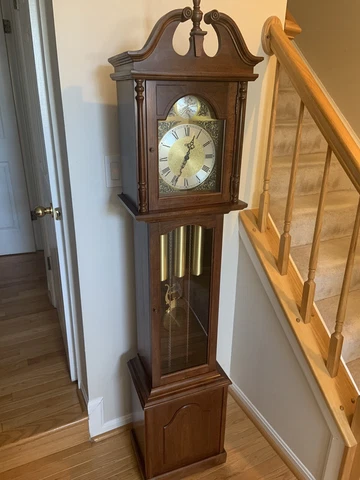 Ridgeway  Tempus Fugit Classic grandfather clock pendulum Excellent Westminster Cover