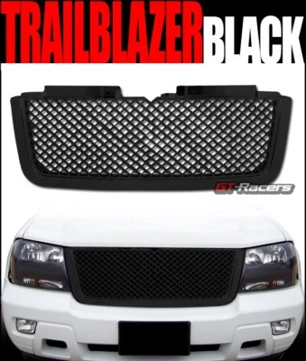 Parachoques delantero de malla de lujo negro para Chevy Trailblazer Lt 2006-2009 parrilla ABS Foto 1 de 4
